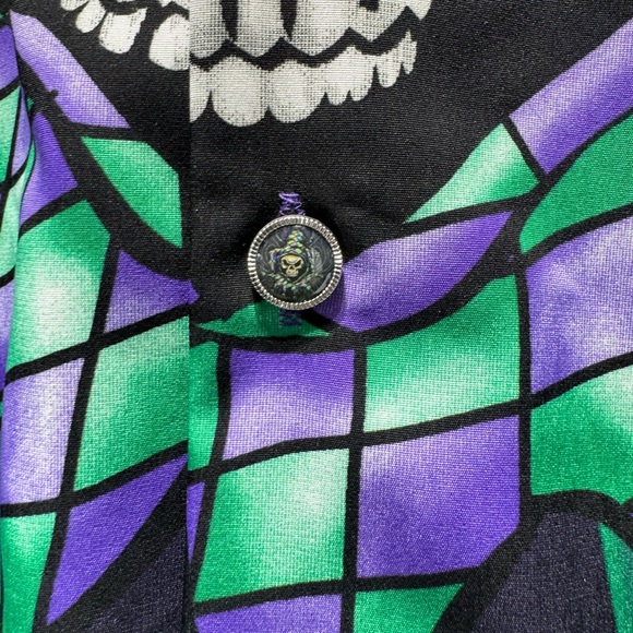NWT Mens Dragonfly "Joker’s Crypt" Button Down Short Sleeve shirt XL - Picture 3 of 6